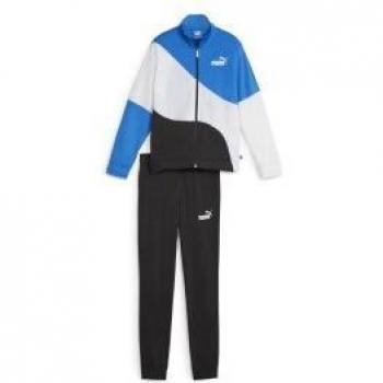 Chándal Infantil Puma Power Poly Negro/Azul