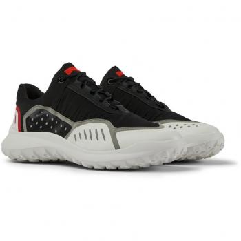 CAMPER CRCLR Sneakers for Men - Black, White, Grey, Size 44, Cotton Fabric/Smooth Leather