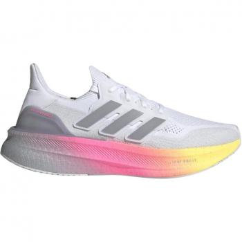 Zapatillas de running Adidas Ultraboost 5 para hombre, color blanco y rosa, talla UK 8.5 (42 2/3)