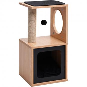 Poste rascador para gatos con alfombra de sisal 60 cm