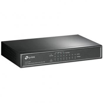 TP-Link PoE Switch 8-Port Gigabit, 4 PoE+ Ports up to 30 W For Each PoE Port and 64 W For All PoE Ports, Metal Casing, Plug and Play, Ideal for IP Surveillance and Access Point
