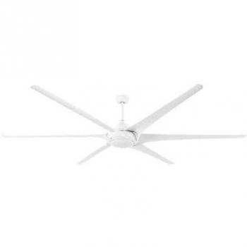 Ventilador de Techo DC Moncayo Blanco 30W con 6 Aspas, 6 Velocidades, Control Remoto, Memoria de Temperatura y Flujo Luminoso de 2850lm