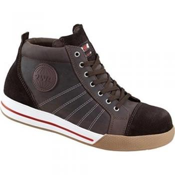 2W4 - Calzado de protección de cuero nobuck para mujer, color marrón, talla 37