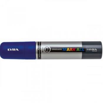 MARCADOR PERMANENTE MARK ALL AZUL OSCURO 15 MM LYRA GROOVE L6840050
