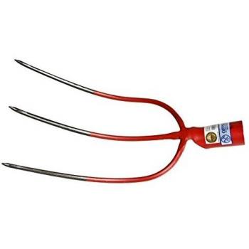 Horquilla de Acero Forjado para Heno con 3 Dientes Afilados y Mango Antidesgaste Modelo Austria