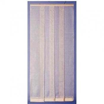 Cortina de Puerta Antimosquitos Beige 100 x 220 cm - Morel - Poliéster con Bandas