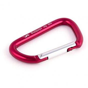 Mosquetón Auxiliar Fixe Climbing Rojo 26g Cierre Recto Asimétrico