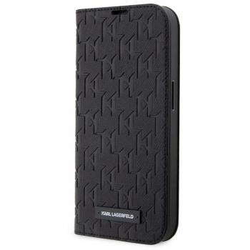 Funda de Libro Karl Lagerfeld Saffiano Monogram para Apple iPhone 14 Pro