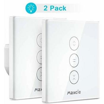 Zled controlablezwifi interruptor persiana maxcio interruptor inteligente compatible con alexa y google home control de app y funcion de temporizador para motor persiana motor de obturador
