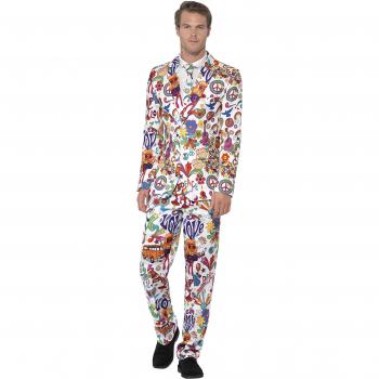 Disfraz de Hippie Cool para Hombre - Traje Elegante y Divertido, Talla XL