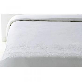 Anne Solene ASLNUMEHC11 003006 de número 3-Funda para edredón, algodón, 240 x 220 cm, color blanco