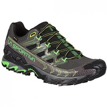 Zapatillas Running Hombre La Sportiva Ultra Raptor II GTX Metal/Flash Green - Impermeables, Color Verde/Gris/Amarillo, Talla 45