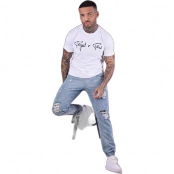 Project X Paris Distressed Blue Jeans for Men Size 30