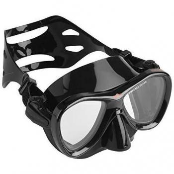SEAC Cove Màscara para Buceo, Pesca submarina y Snorkeling en Silicona hipoalergénica, Adultos Unisex, Negro, Estándar