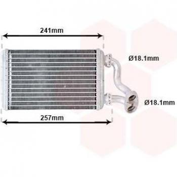 Radiador de calefacción VAN WEZEL 06006257 - Radiador de calefacción, modelo 06006257, diseñado para proporcionar calor eficiente en espacios interiores