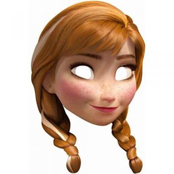 Rubies-Disney Mascara anna frozen talla unica, color beige,