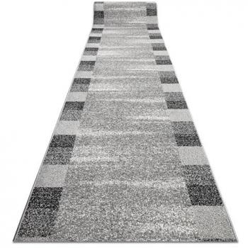 Alfombra de Pasillo Moderna Silver Etna, Marco Arena-Gris 70x300 cm