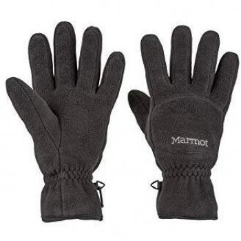 Marmot Fleece Glove Guantes Vellón, Cálidos, A Prueba De Viento, Repelente Al Agua, para Exteriores, Ciclismo, Correr, Hombre, Negro, L