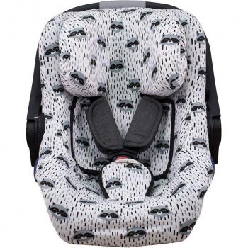 Funda para silla de coche Jané Koos I-Size y Concord Neo Air Jyoko Racoon Town, compatible con modelos Jané Koos I-Size y Concord Neo Air, diseño Racoon Town