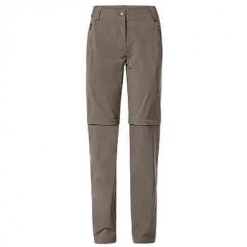 Vaude Women's Farley Stretch II Zip-Off Pants - Size 42 Short - Quick-Dry Brown