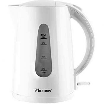 Bestron AWK1700W Hervidores de Agua, 2200 W, 1.7 litros, Plástico, Blanco