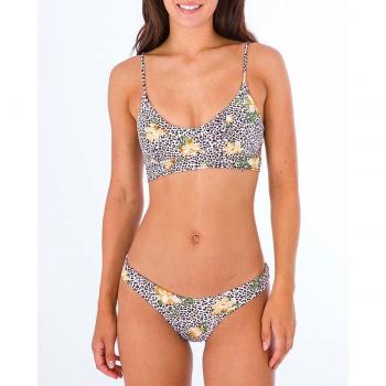 Hurley Sujetador Bikini Jungle Cat Bralette - Top de bikini con diseño Jungle Cat, estilo bralette, confeccionado en material resistente al agua, ajuste cómodo y soporte ligero, ideal para actividades acuáticas y uso en la playa