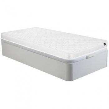 Conjunto Somier Baúl Blanco + Colchón de Espuma de 15 cm - Danae II de YSMÉE - 90 x 190 cm