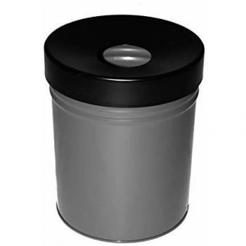 Contenedor de residuos autoextinguible 30L, dimensiones HxØ 415 x 344 mm, color grafito