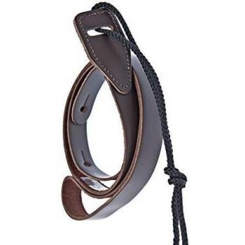 D'Addario Accessories Leather Mandolin Strap - Mandolin Accessories - Cradle Style - Brown