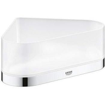 Estante de ducha angular Grohe Selection con soporte, cromado/vidrio transparente