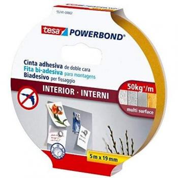tesa Powerbond Interiores: cinta de doble cara 5m x 19mm