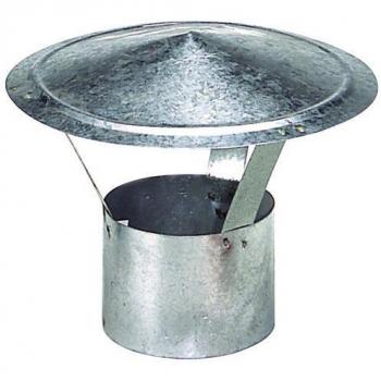 WOLFPACK 22010078 Sombrero Galvanizado Para Estufa de 130mm