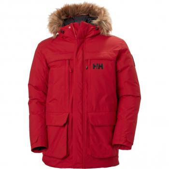 Helly Hansen Men's Nordsjo Insulated Waterproof Red Parka Size S
