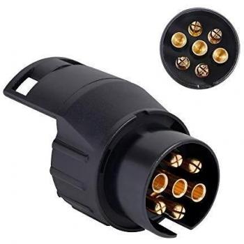 Ouway Convertidor/adaptador de corriente para caravana, autocaravana o camión, de 7 a 13 clavijas