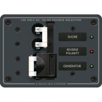 Blue Sea Systems 8061 AC Toggle Source Selector 120V AC 50A