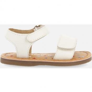 Sandalias blancas de piel con print fantasía para bebé Himare