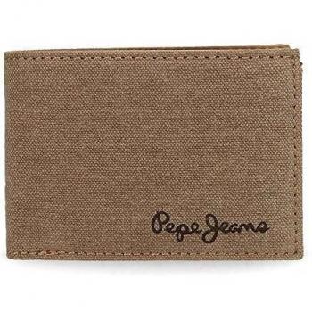 Pepe Jeans Wayne Cartera Marrón 11x8x1 cms Lona