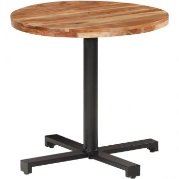 Bistro Table Round Ø80x75 cm Solid Acacia Wood
