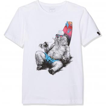 Quiksilver – Camiseta de manga corta, sscltyolocamotl, Niños, Sscltyolocamotl, crema, Grande/talla 14