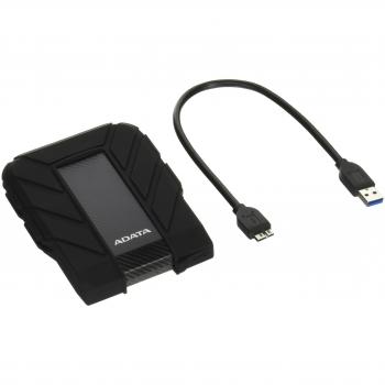 ADATA AHD710-1TU3-CBK - Disco duro externo robusto de 1 TB, alta velocidad USB 3.0, resistente al agua, al polvo y a impactos de grado militar IP68, color negro