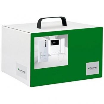 Comelit 8461M 2-Wire Video Intercom Kit with Quadra Door Station and Mini Color Monitor for Single Family Homes