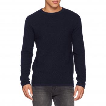 JACK & JONES PREMIUM Jprthomas Knit Crew Neck Noos, suéter para Hombre, Azul Maritime Blue, Small