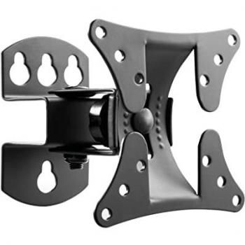 Soporte de TV articulado para pared 13-27 pulgadas, compatible con VESA 75x75 y 100x100, capacidad máxima de carga 30kg, fácil instalación y diseño giratorio/inclinable