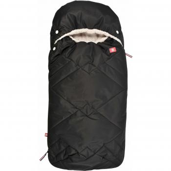 RED CASTLE Saco Universal para Bebé, Invierno, Compatible con Carritos y Capazos, Apertura Total, Impermeable, Interior Polar Transpirable, Capucha envolvente, De 6 a 36 Meses, Negro