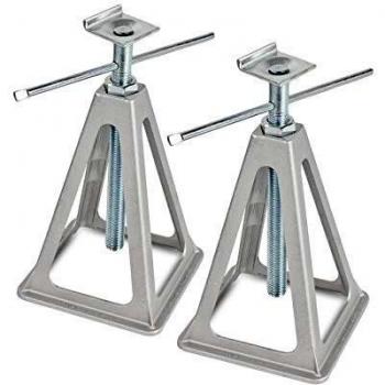 Caballete de aluminio con perfil en L, capacidad de carga de 1000 kg, 42 cm de altura, acople en L