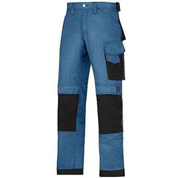 Pantalón Largo DuraTwill Snickers Azul Océano-Negro Talla 50