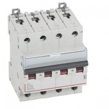 Interruptor Magnetotérmico DX3 6/10kA-C 4P 10A Legrand