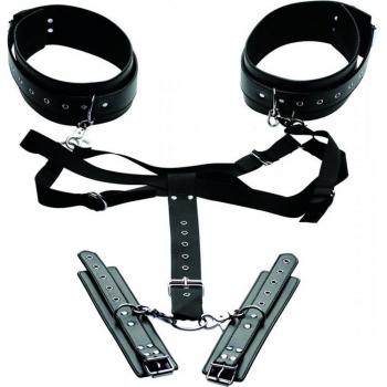 Acquire Easy Access Thigh Harness with Wrist Cuffs
