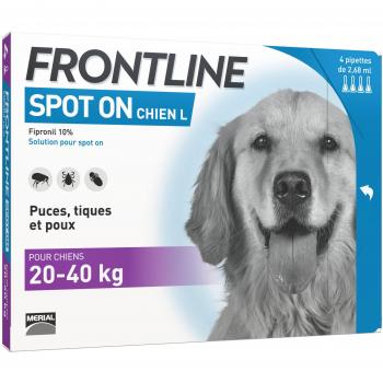 Pipetas Frontline Spot-On para Perros Grandes (20-40 kg) - 4 Dosis Antiparasitarias