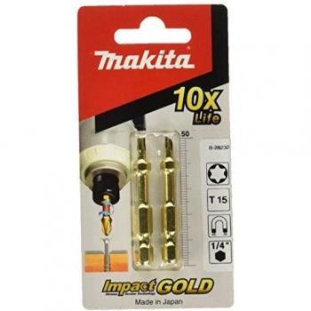 MAKITA B-28232 B-28232-Punta Gold Torsion T15, 0 W, 0 V, Multicolor, 10.2 cm